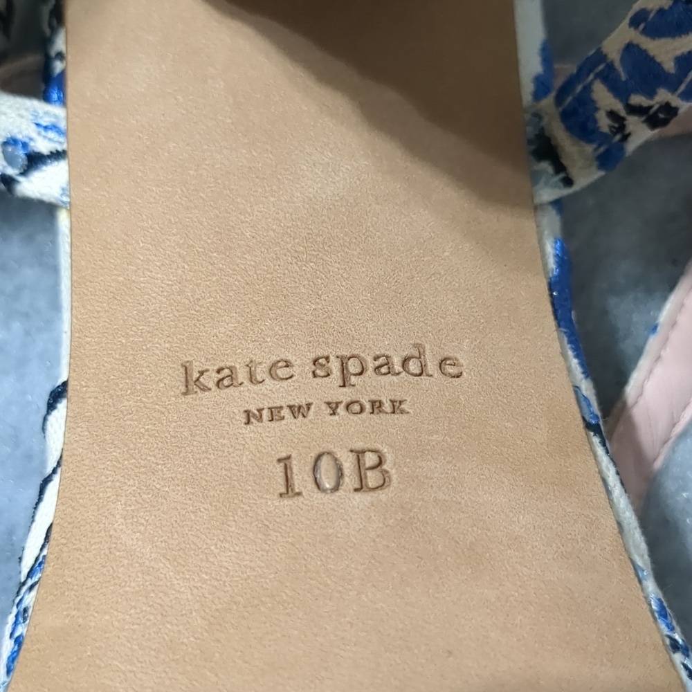 Kate Spade Delphine Embroidered Sandals Size 10B - Picture 10 of 12